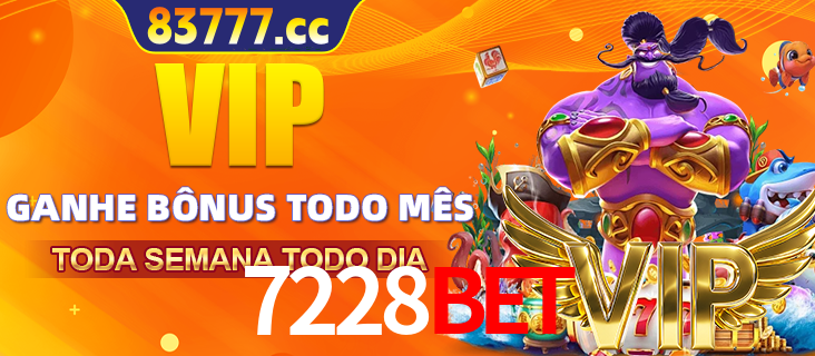 Banner promocional do 7228bet oferecendo 100% de recompensas adicionais contínuas para quem fizer o login diário (Daily sign-in), com um mascote de coelho.